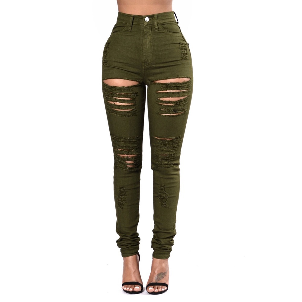 NWT Fashion Nova Aphrodite Roll Out Destroy Jean 9 - Picture 2 of 10